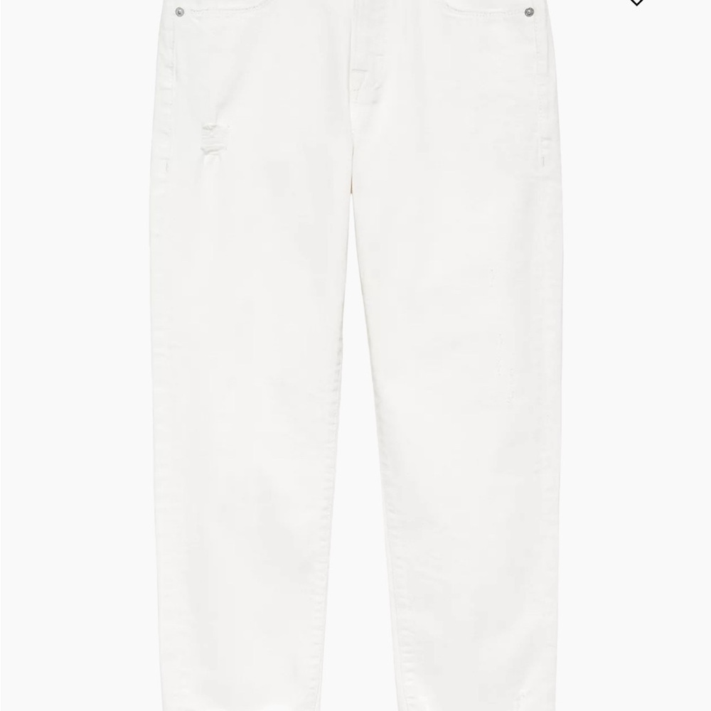 Frame White Jeans Le High Straight Jeans